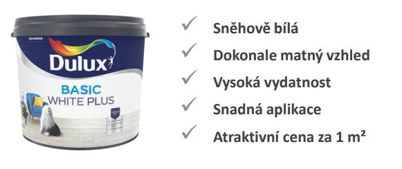 Dulux Basic White -výhody