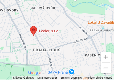 Mapa - Duluxcentrum.cz - Praha